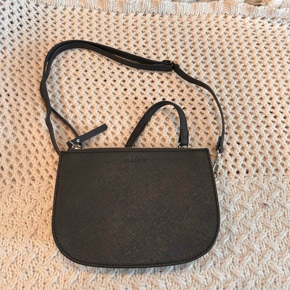 LO & SONS The Waverley 2 Small Elegant Crossbody Bag CHARCOAL COLOR